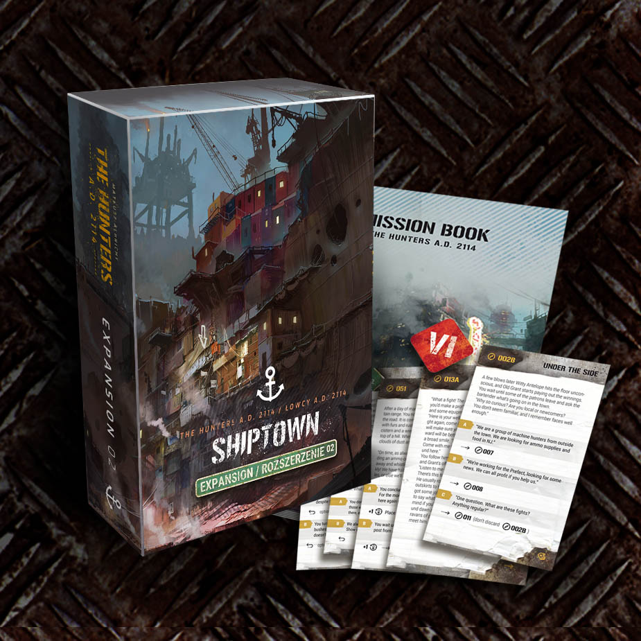 The Hunters A D 2114 2nd Printing By Officina Monstrorum Shiptown Expansion Gamefound