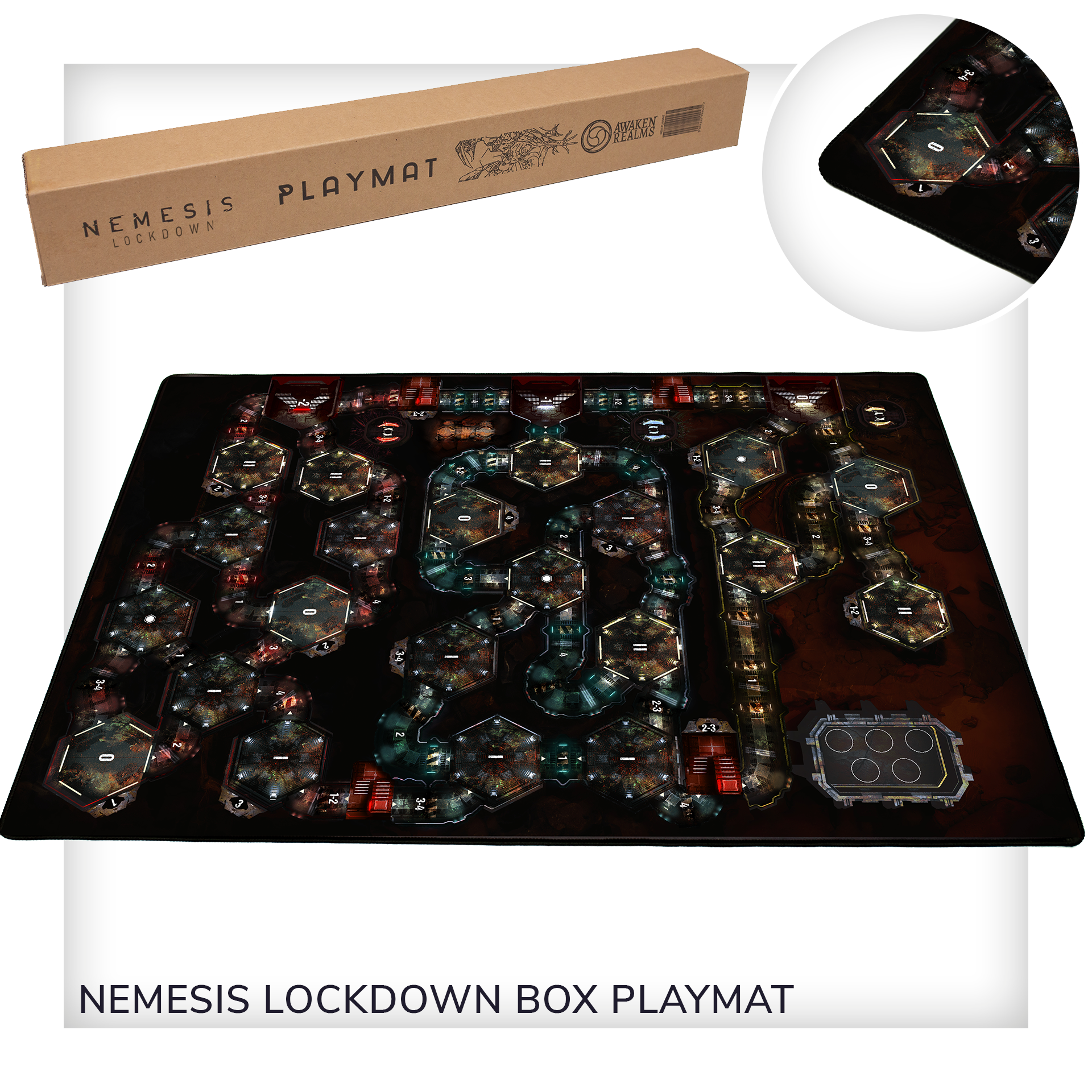 Nemesis Lockdown by Awaken Realms Nemesis Lockdown Playmat Gamefound