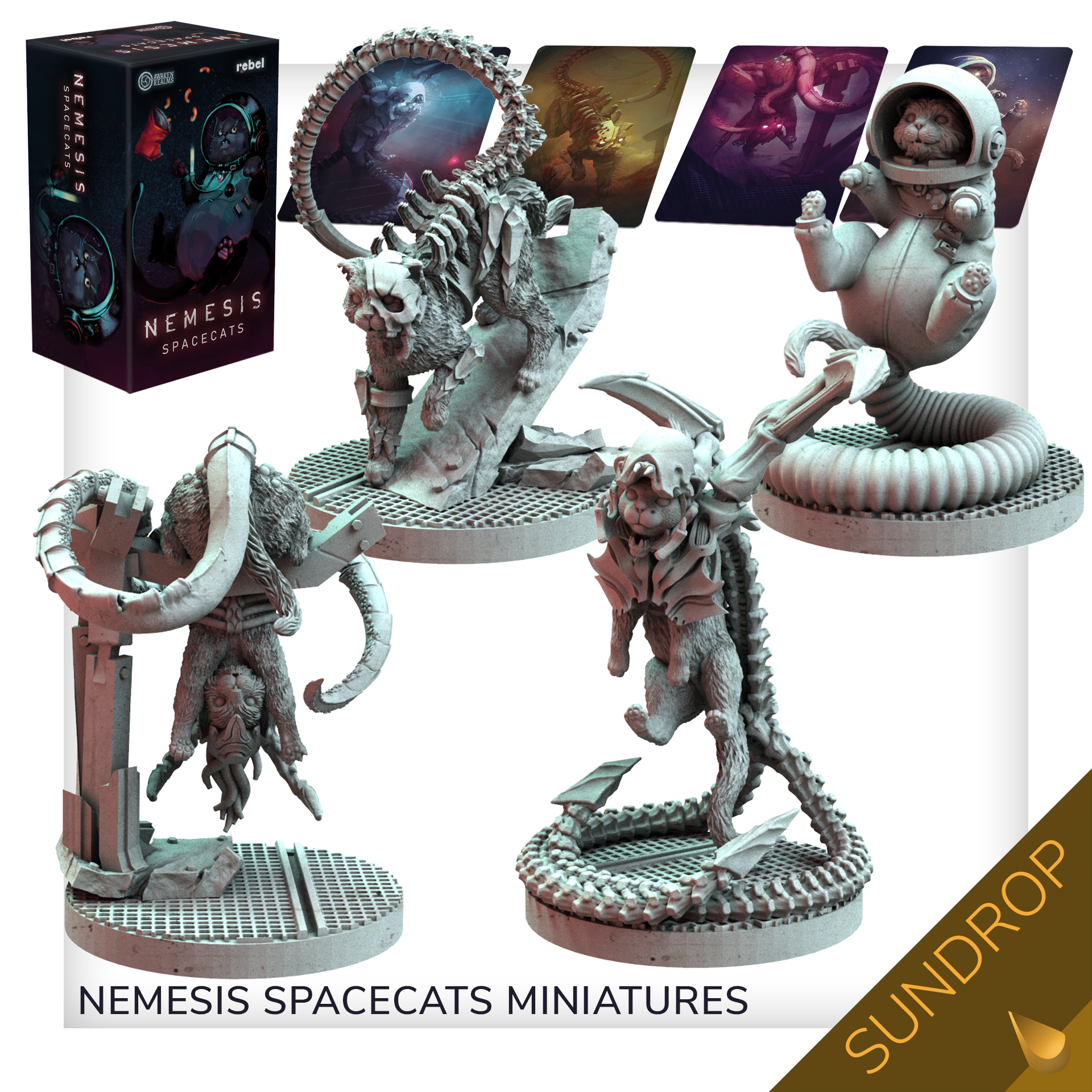 Nemesis Lockdown By Awaken Realms Spacecats Sundrop Gamefound