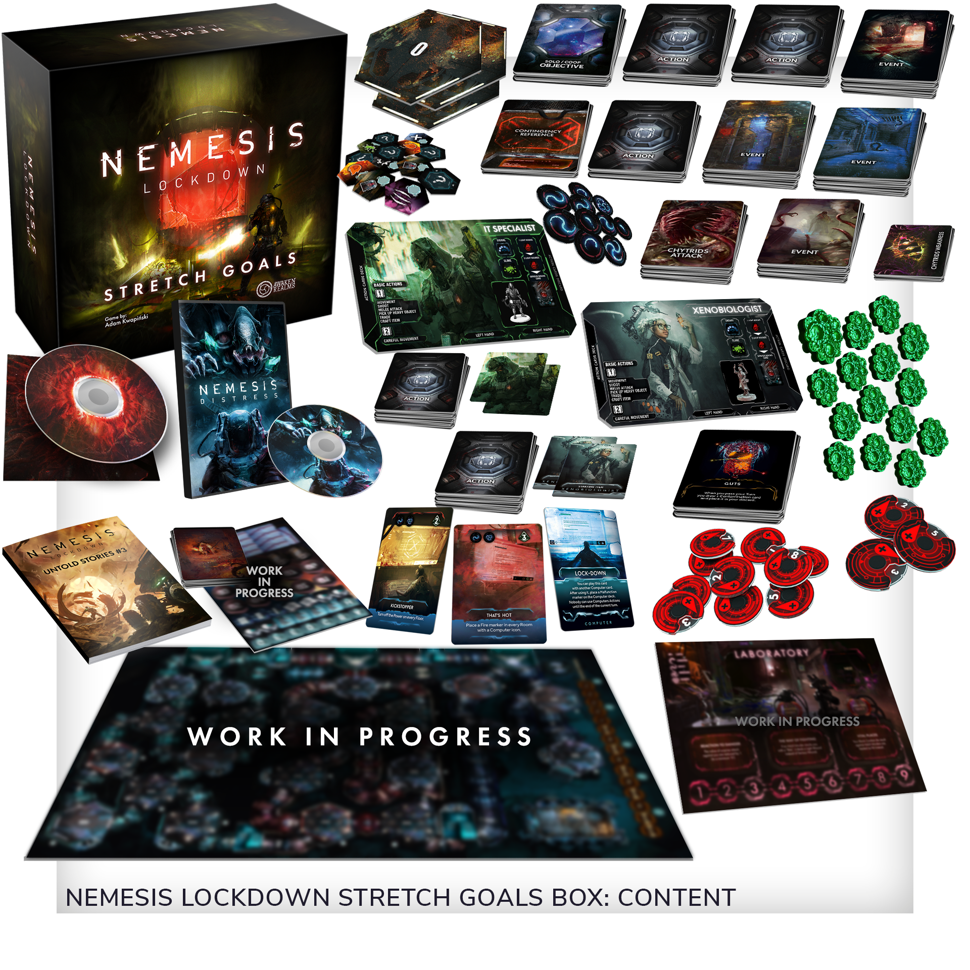 Nemesis Lockdown by Awaken Realms - Lockdown Gameplay All-In Pledge -  Gamefound