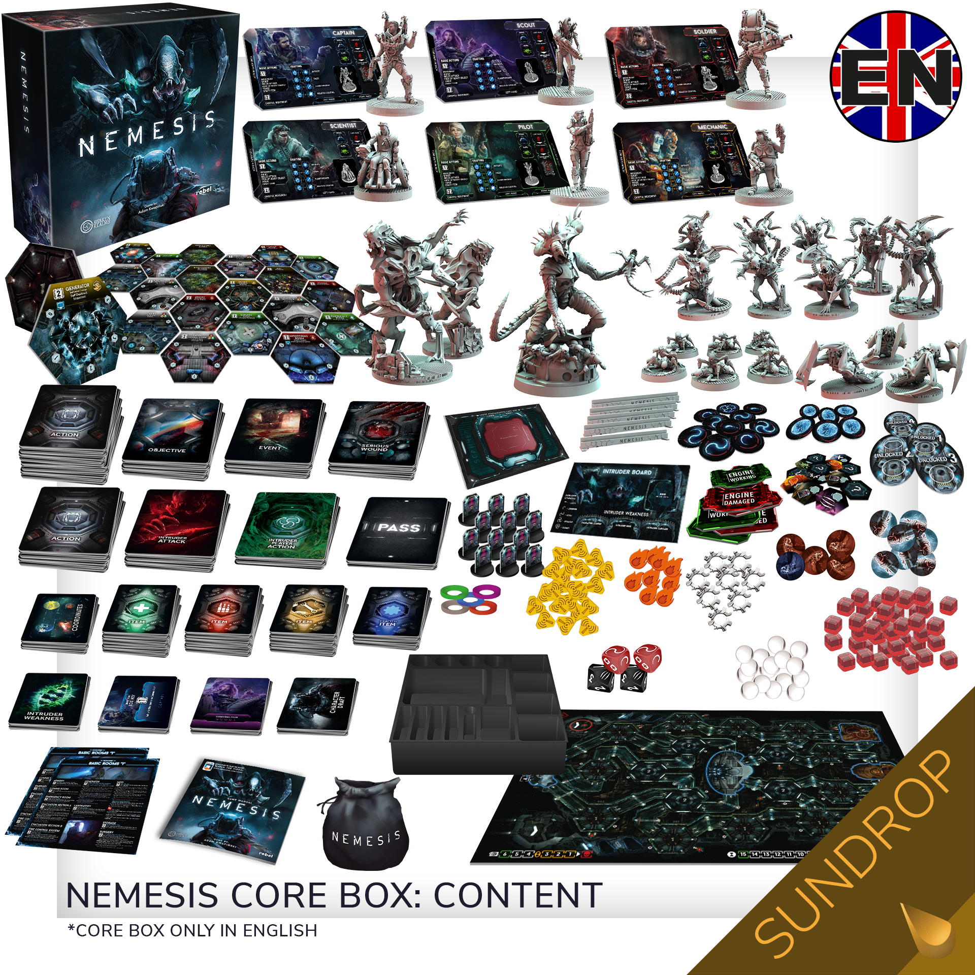 Nemesis Lockdown by Awaken Realms - Gamefound Nemesis Collectors Pledge ...