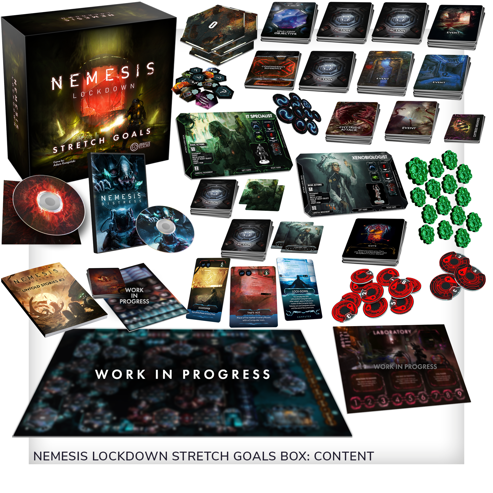 Nemesis Lockdown by Awaken Realms - Group Lockdown Gameplay All-In Pledge -  Gamefound
