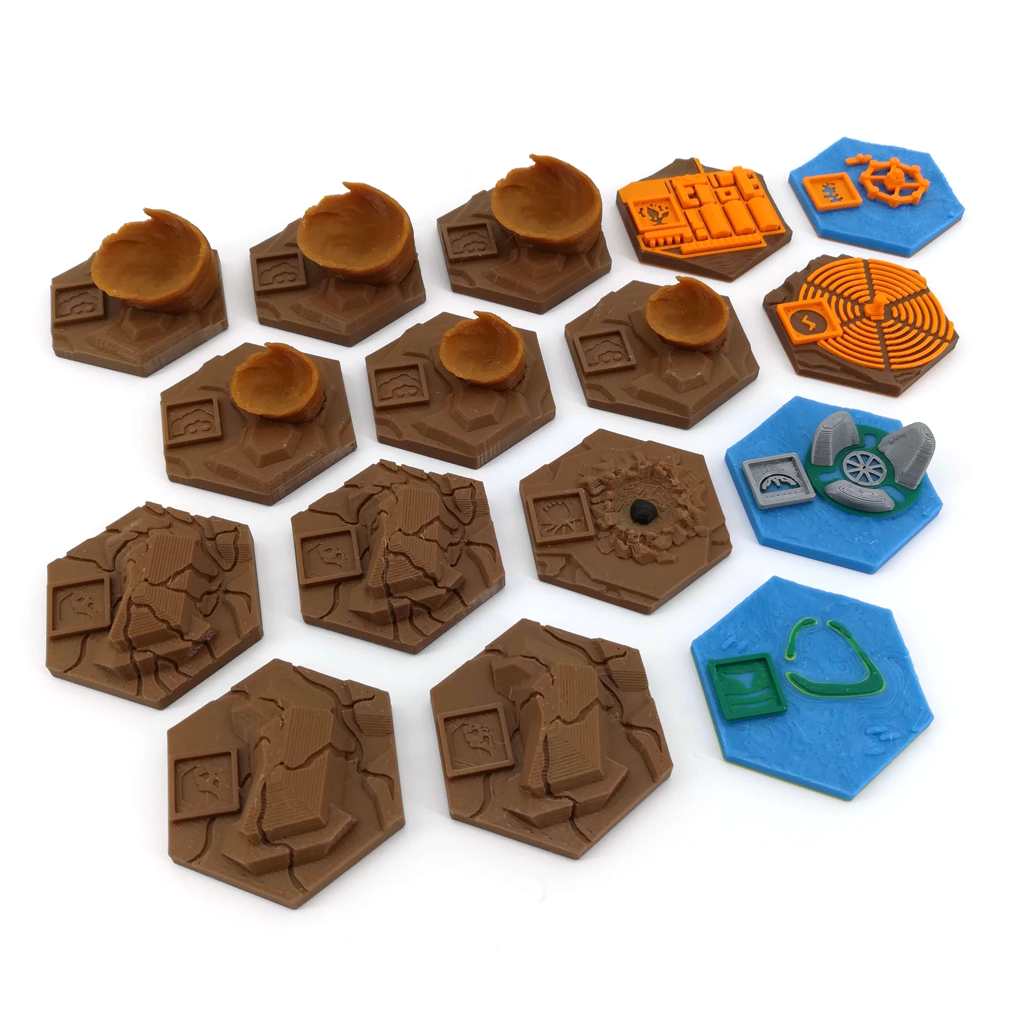 TERRAFORMARS 6点セット Unofficial Terraforming Mars Accessories & 3D-Tiles by