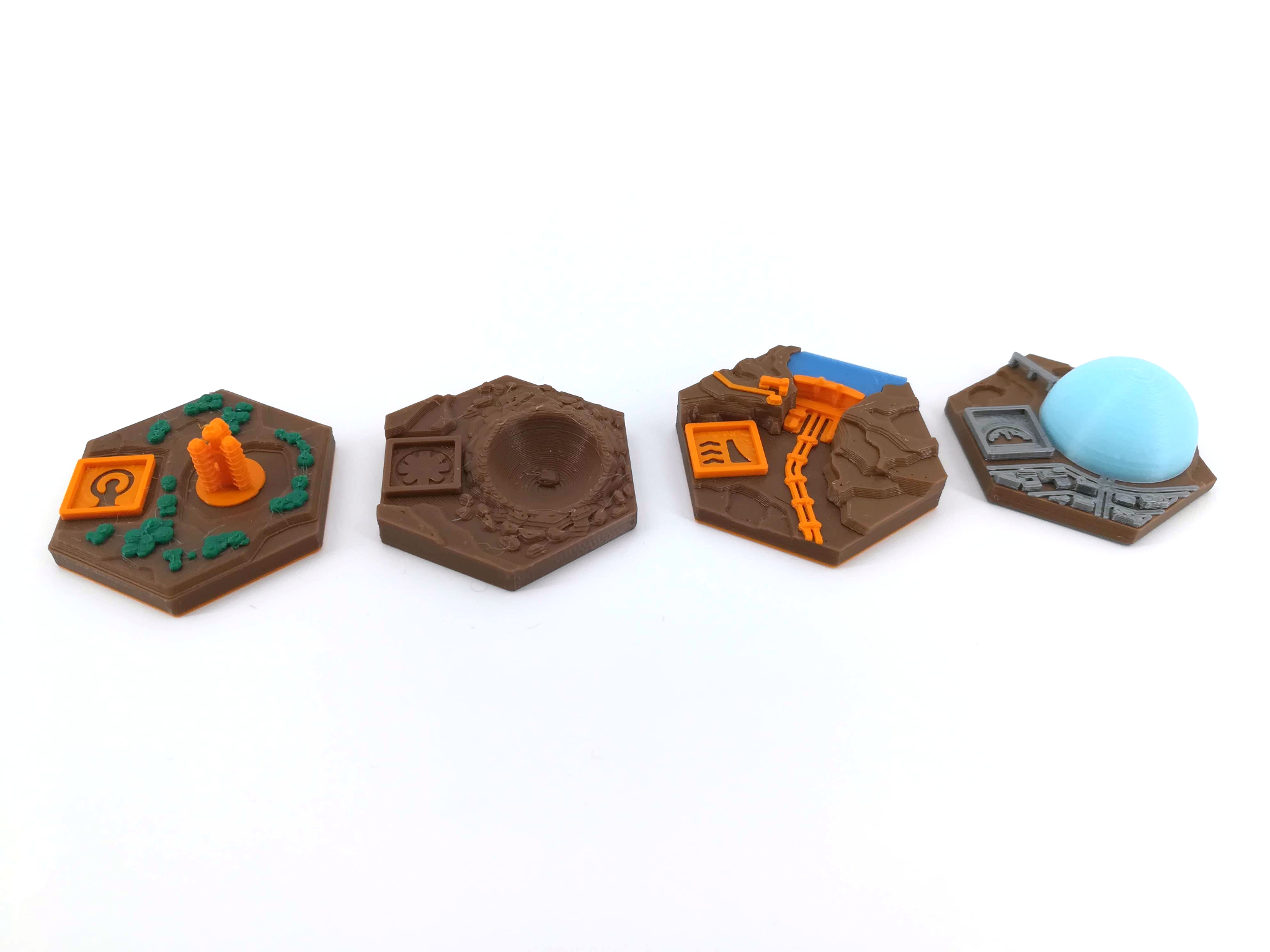 Card-Appointed Tiles I-VI COMBO for Terraforming Mars 3D Textured City Upgrade 