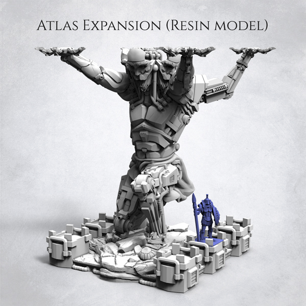 Lords Of Hellas by Awaken Realms Atlas resin Gamefound