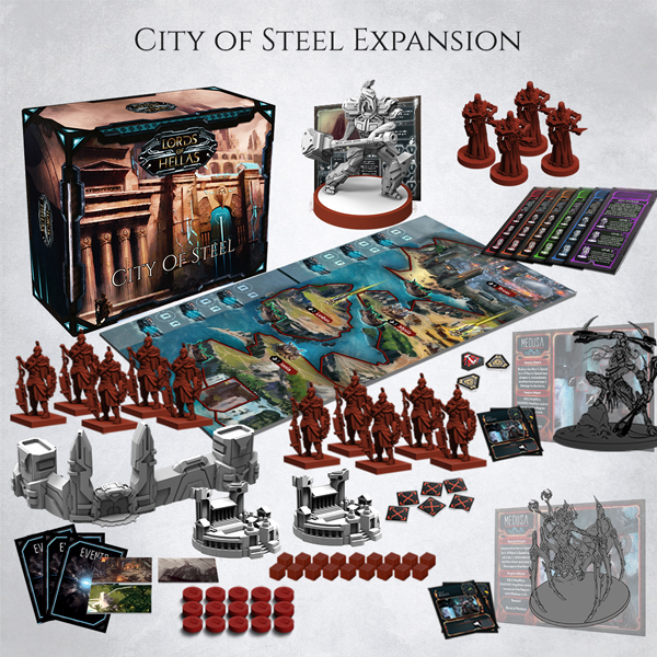 LORDS OF HELLAS Warlord SUNDROP Expansions KickStarter Exclusive w/Leonidas Art 