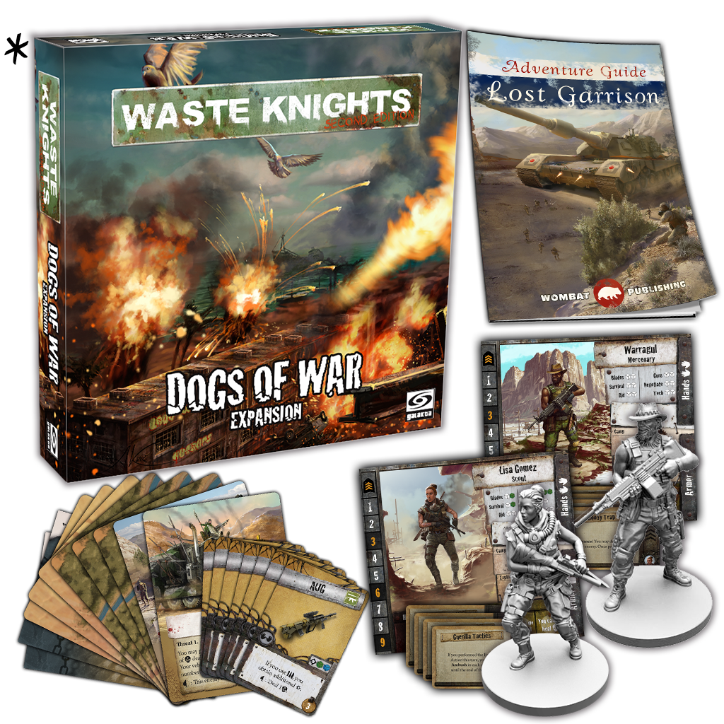 Waste Knights: Second Edition by Galakta - DOGS OF WAR | EXPANSION -  Gamefound