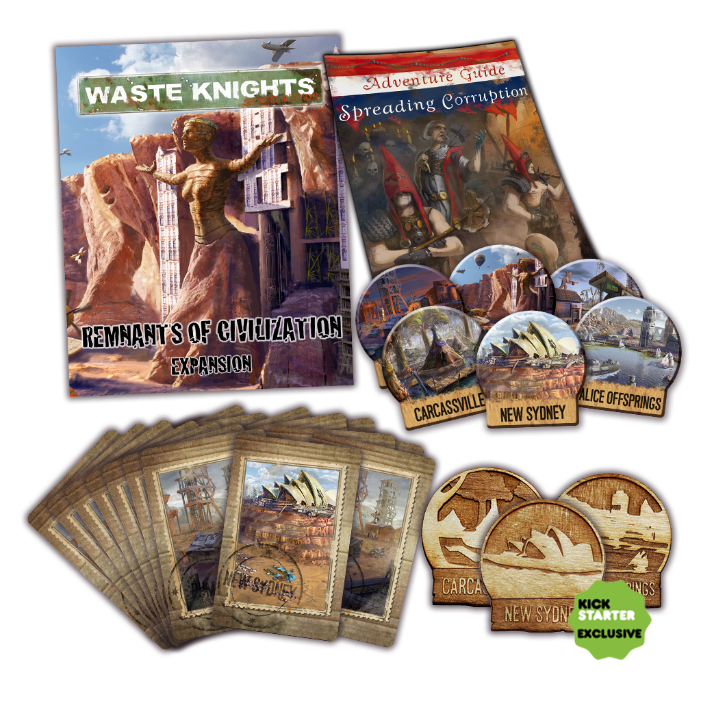 Waste Knights Second Edition By Galakta Remnants Of Civilization Expansion Gamefound