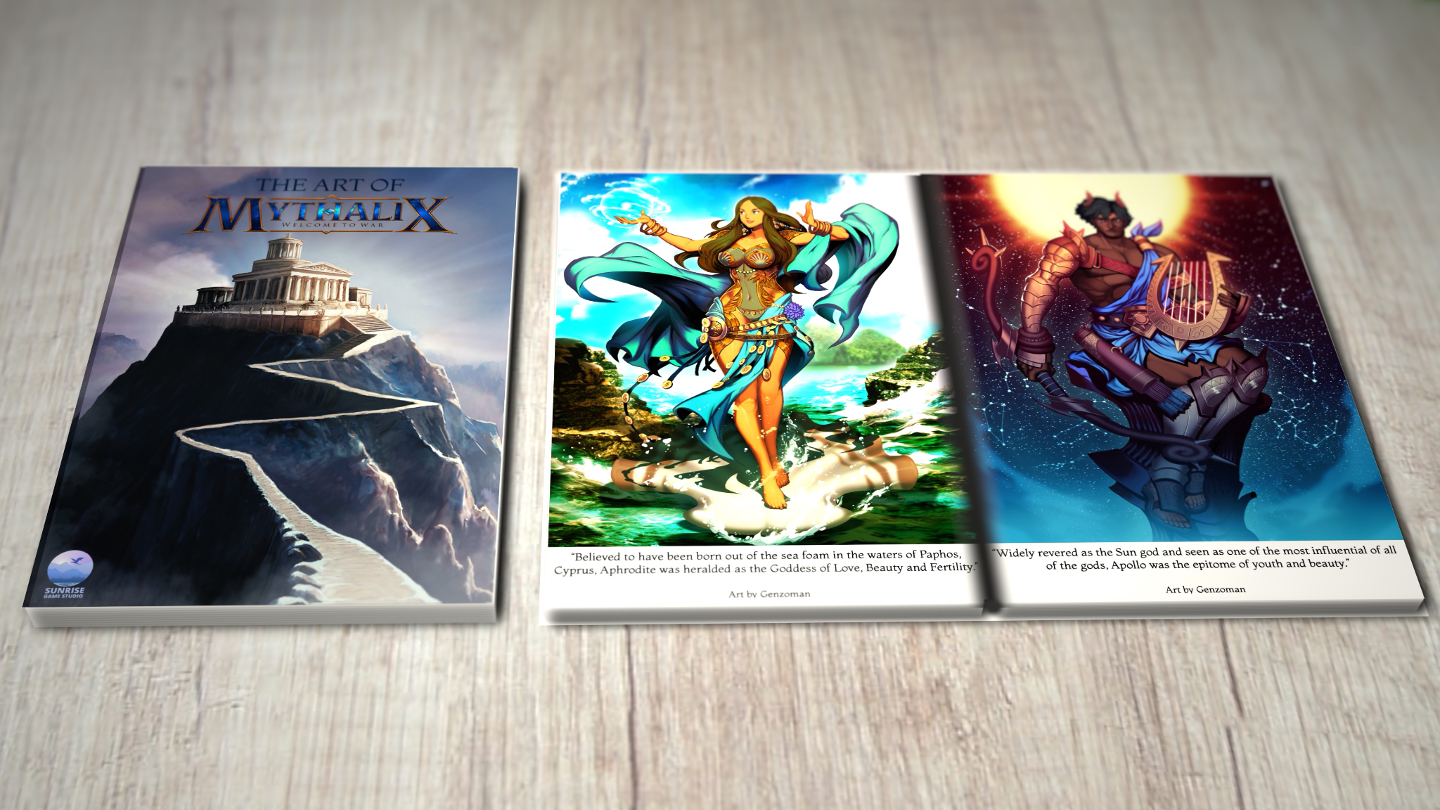 Mythalix: Chapter 1: Greek Mythology by Sunrise Game Studio - The Art Book  Of Mythology & Mythalix - Gamefound