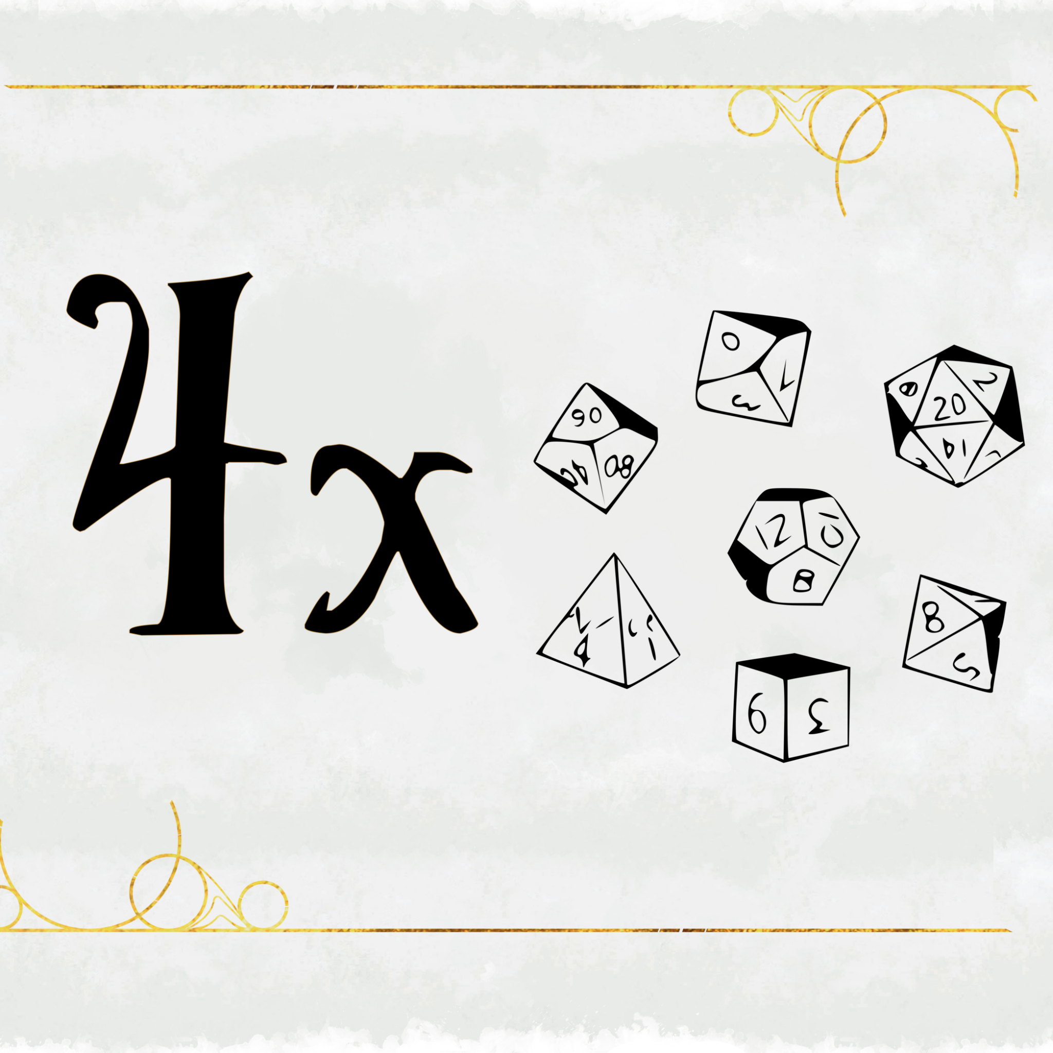 RPG Character Classes Dice Sets by Arcane Quill Games 4 Dice Sets