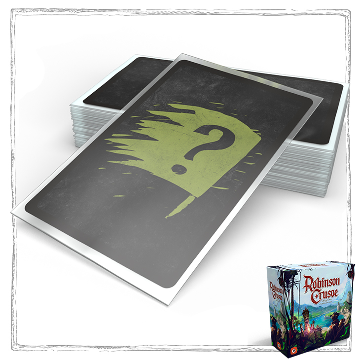 Robinson Crusoe - Collector's Edition by Portal Games - Clear card sleeves  for Collector's Edition Pledge - Gamefound