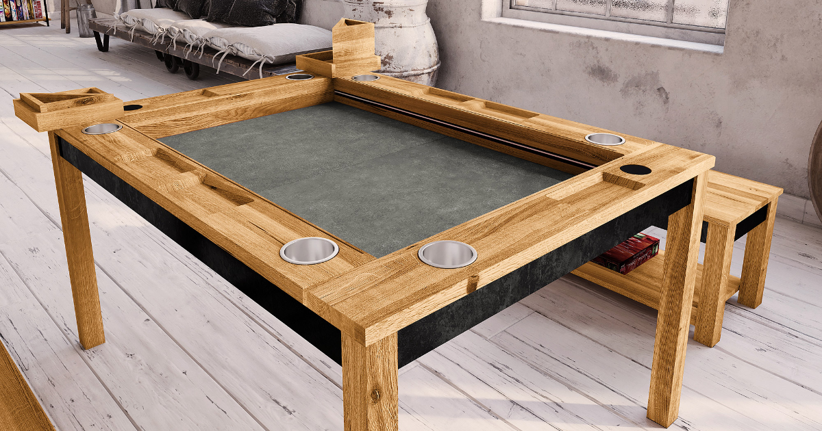 The Geeknson Bristol Board Game Table by Geeknson Team - (Replacement) Taller table legs ...
