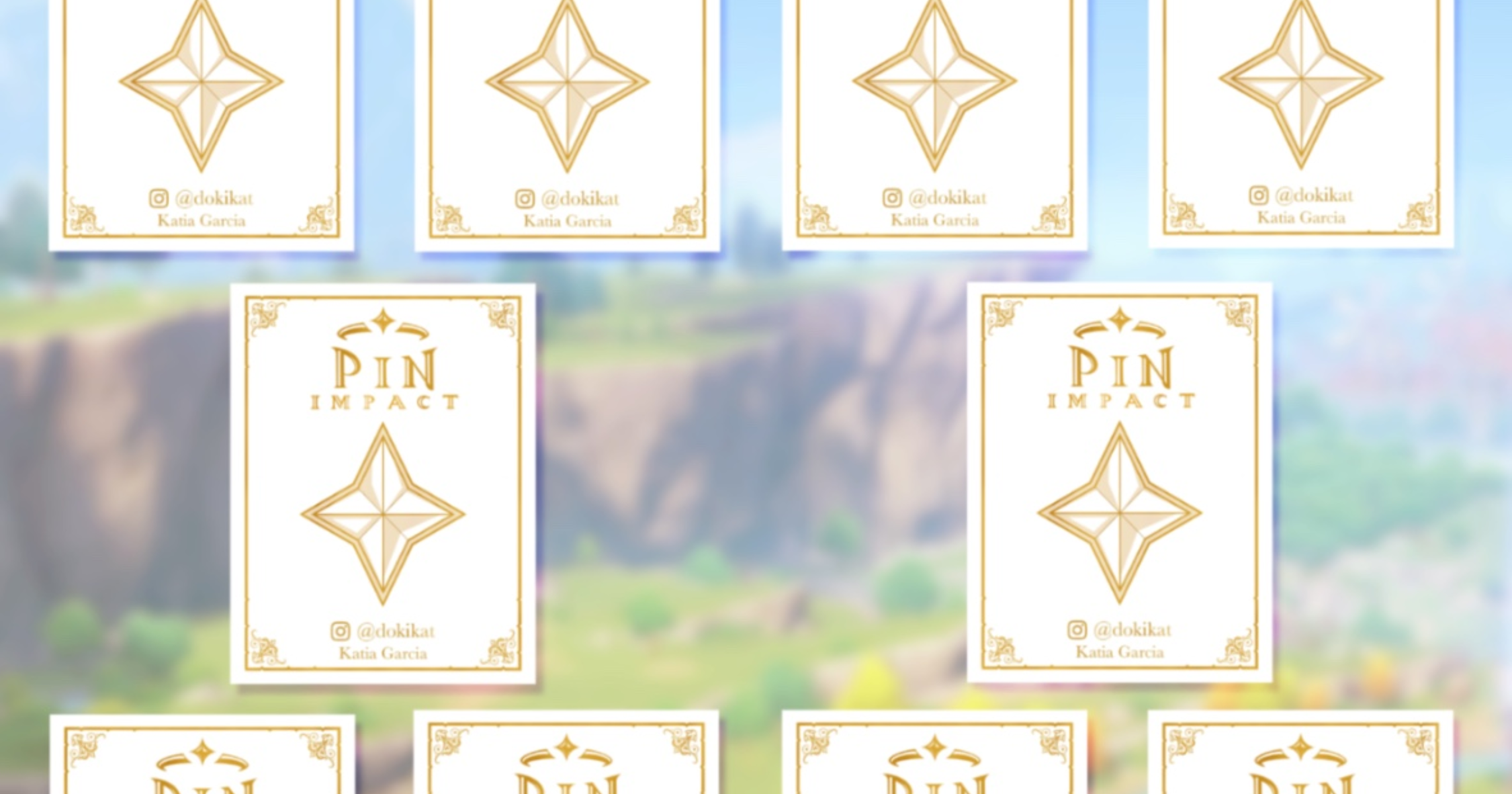 Pin Impact Second Edition By Dokikat 10 Pins Tier Freebies Gamefound