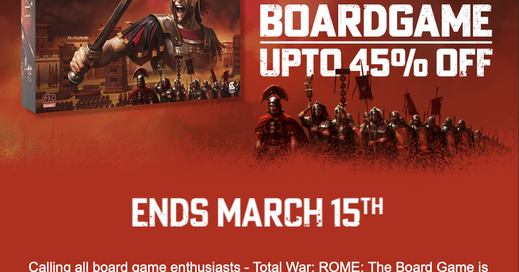 Total War: ROME: The Board Game by Colour Command & Combat Ltd ...