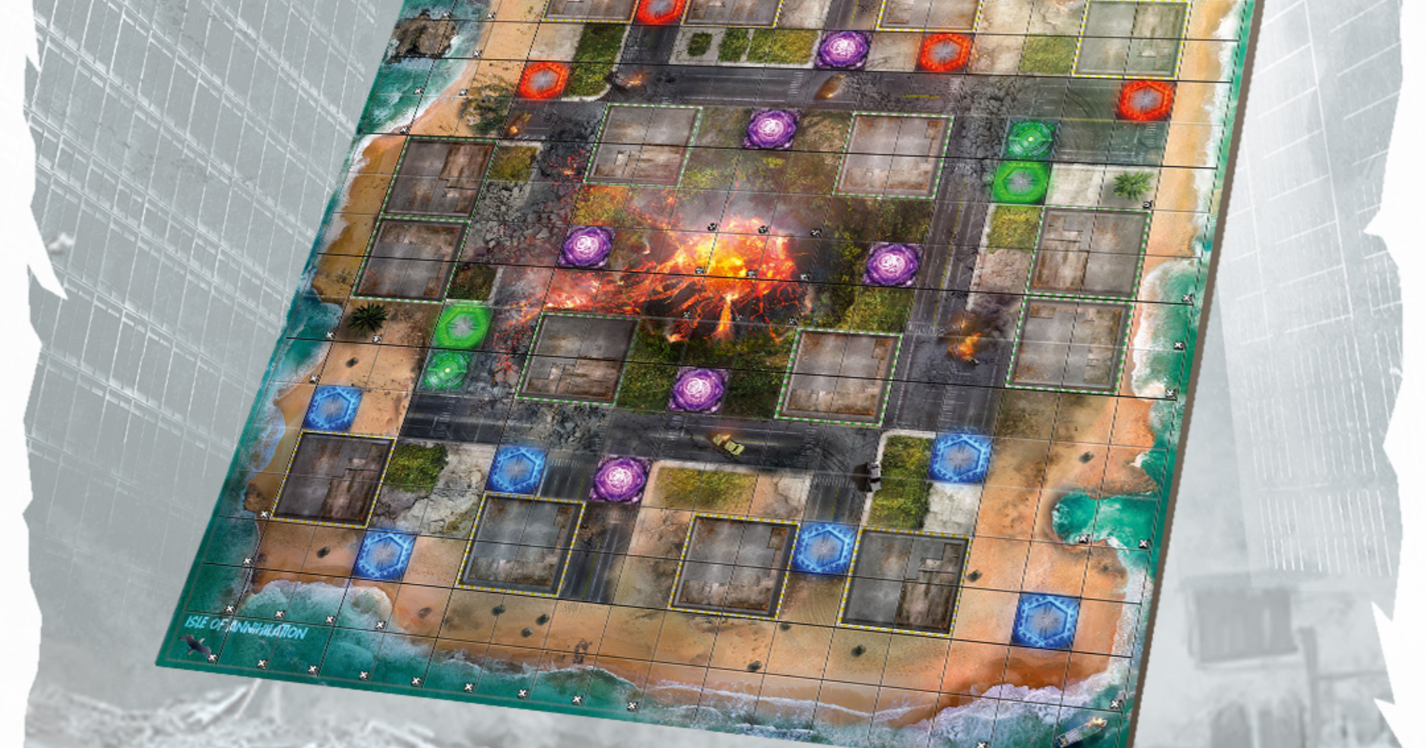 Monsterpocalypse Board Game by Mythic Games - Map Pack 1 - Gamefound