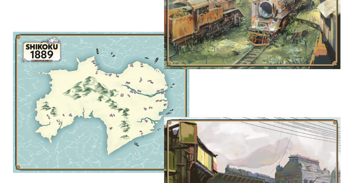 Shikoku 1889 by joshuastarr - 3 Print Set - Gamefound