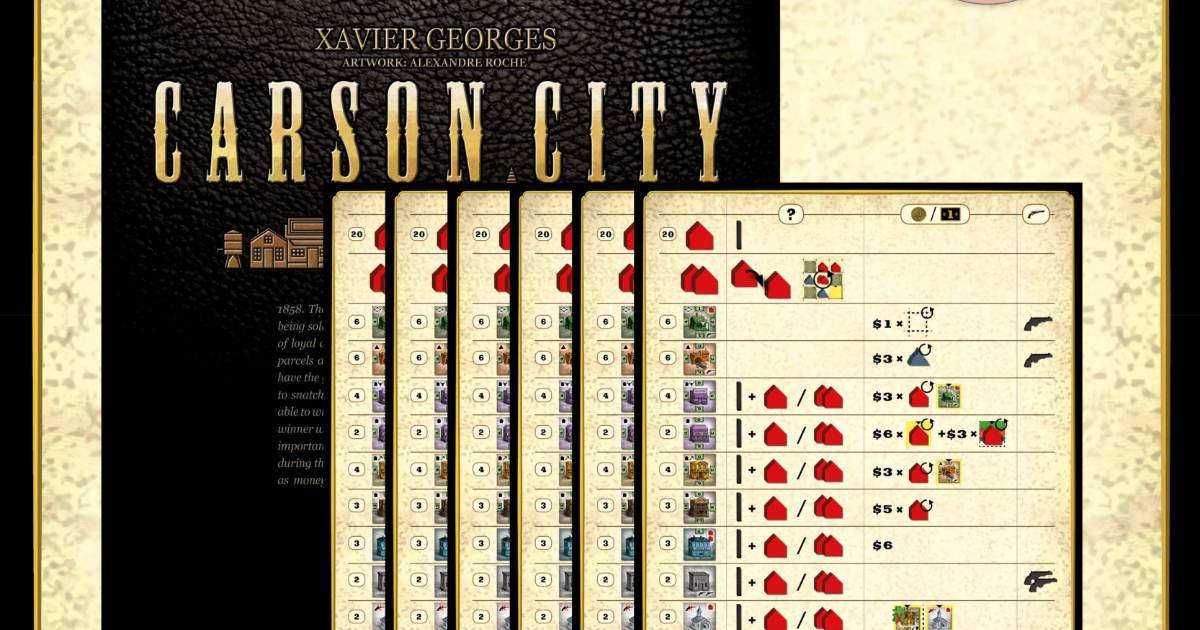 Xavier Georges Carson City Board Game online by Quined Games Big Box