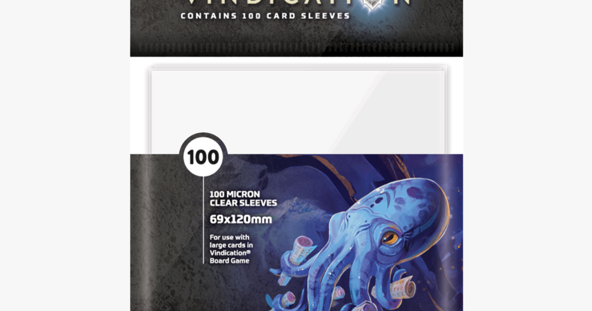 Unsettled by Orange Nebula - Vindication Sleeves 69x120 - Gamefound