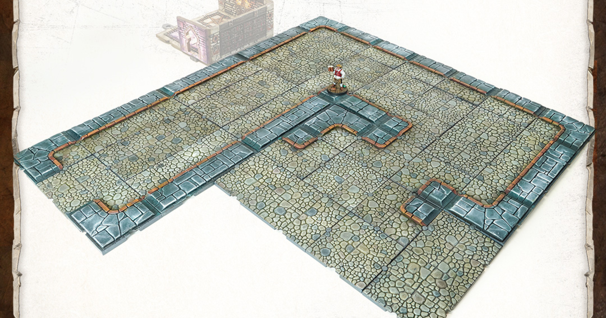 Archon Studio Dungeons & Lasers: Sewers Core Set Miniature Terrain - Sin Pintar Compatible Con DND Y Otros Juegos De Rol De Mesa