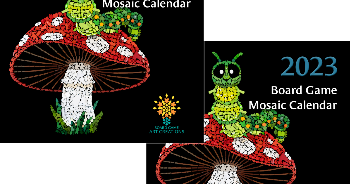 2023 Board Game Mosaic Calendar by Board Game Art Creations - Calendar ...