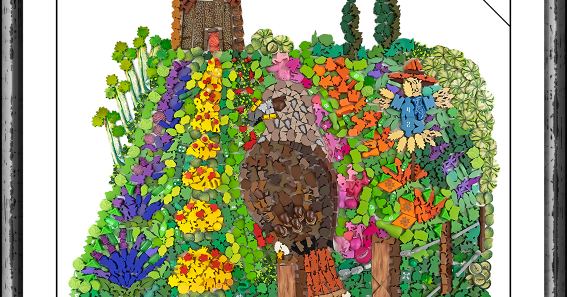 2023 Board Game Mosaic Calendar by Board Game Art Creations - Meadow 2023 Board Game Mosaic Calendar by Board Game Art Creations - Meadow