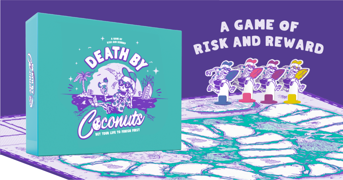 Death By Coconuts by Bubblegum Stuff Your pledge Gamefound