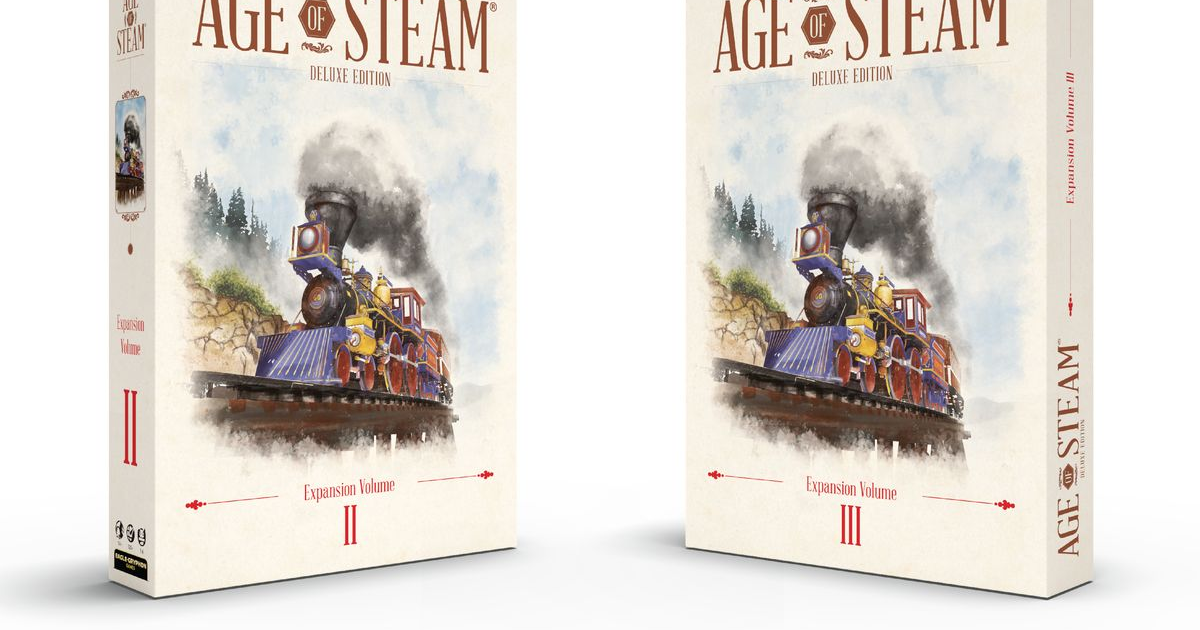 Age of Steam Deluxe Expansion Volumes I, II & III by EagleGryphon