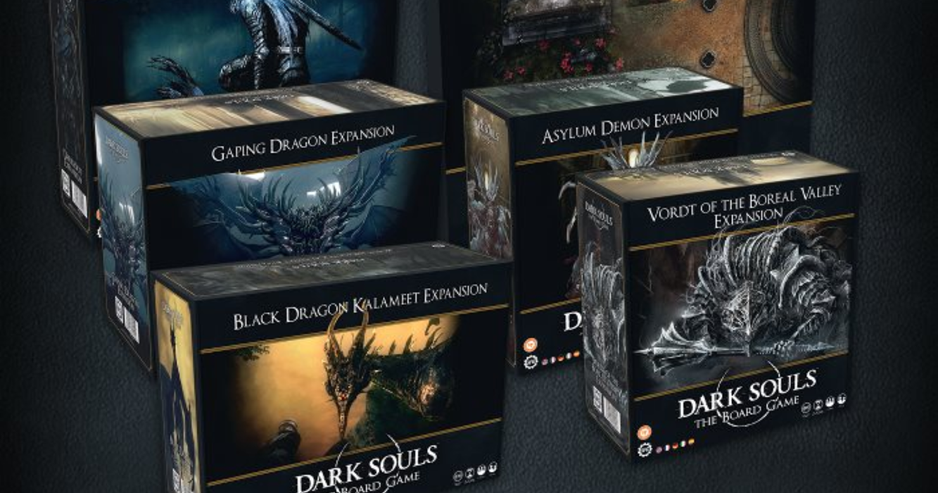 Dark Souls RPG Guardian Dragon Miniature & Stat Cards - Steamforged Games Tabletop Figure