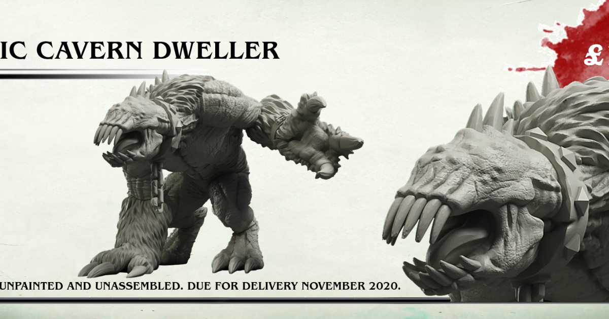 Miniature Cave Dweller - Mantic League Of Infamy G321, Occasion