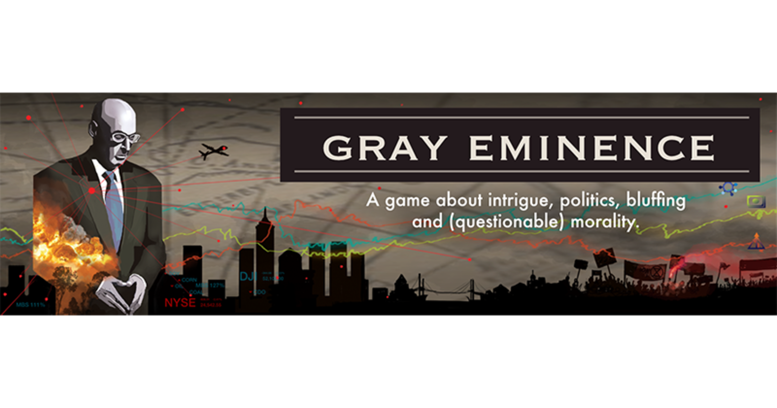 Gray Eminence Innovative board game of insidious politics by Dragon