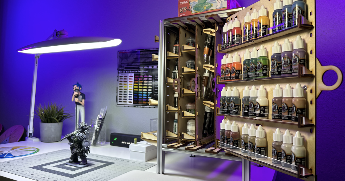 MIXRACK Modular Paint Storage and Hobby Workstation by Grim Rabbit ...