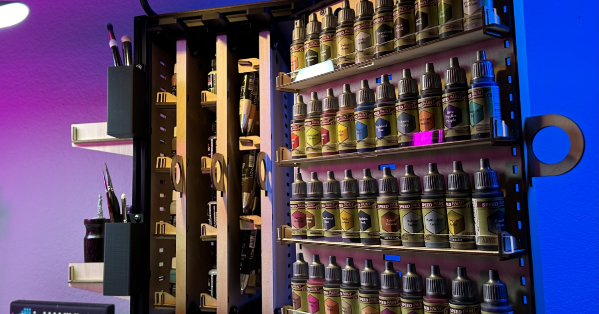 MIXRACK Modular Paint Storage and Hobby Workstation by Grim Rabbit ...