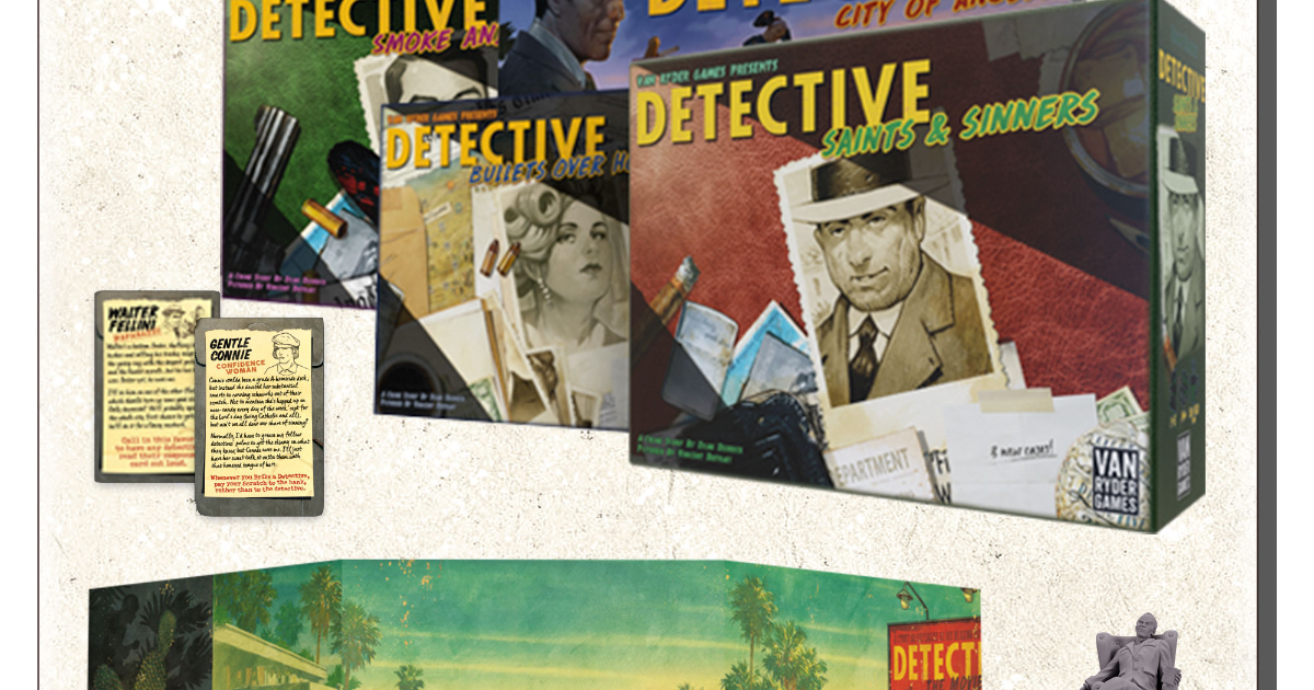 Detective: City of Angels Board Game Insert 