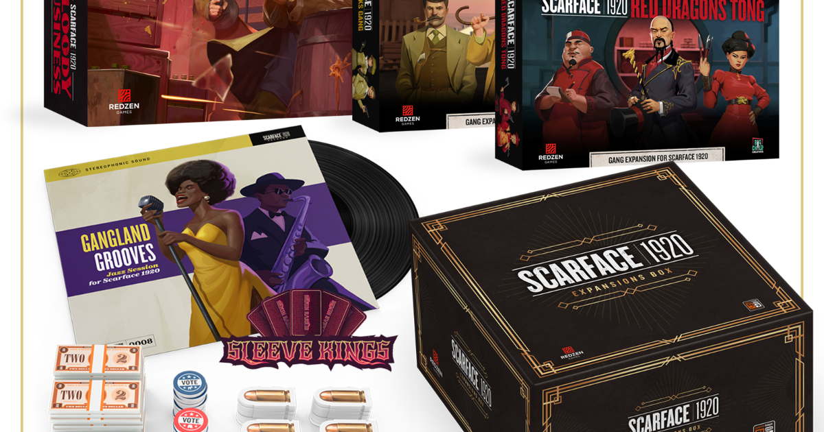 Scarface 1920 : Jeu de société Legacy All-In Pledge Kickstarter - The Game Steward Scarface 1920 : Jeu de société Legacy All-In Pledge Kickstarter - The Game Steward