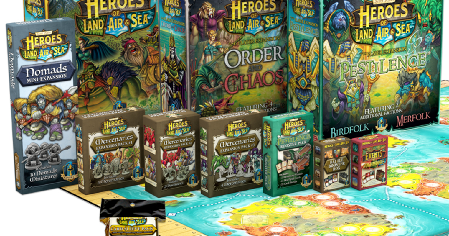 Heroes Of Land, Air & Sea Mercenaries Pack #2 - Espansione Gioco Da Tavolo Nuovo Sigillato