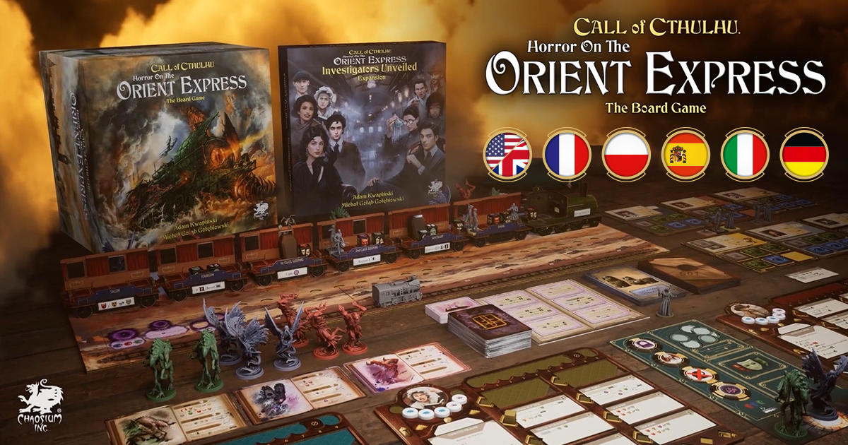 Chaosium - Late Pledge for Horror on the Orient Express: The Board Game ...