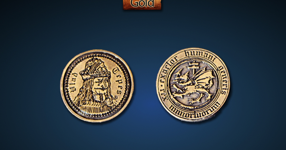 Legendary Metal Coins Season 4 By Drawlab - Vampire Gold Coins - Gamefound