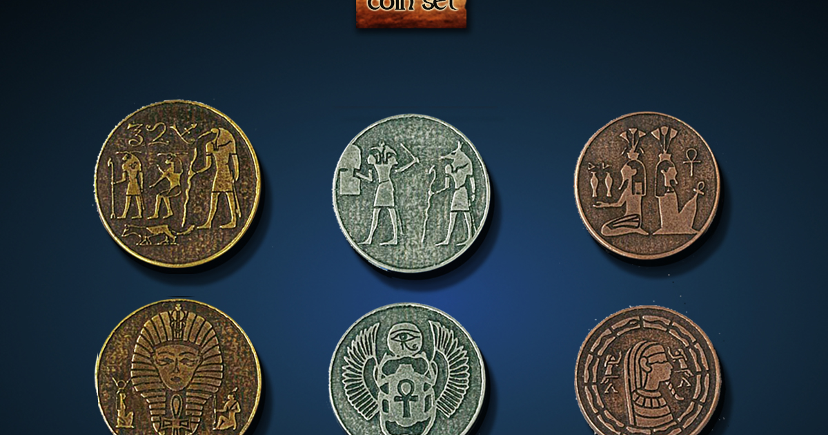 Legendary Metal Coins Season 4 by Drawlab - Egyptian Stretch Goals ...