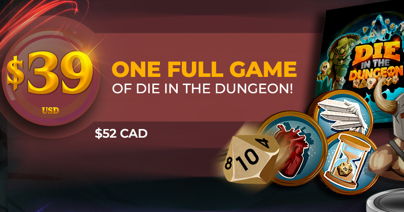 DIE in the Dungeon! by FunDaMental Games - Deck-O-Dice - Gamefound