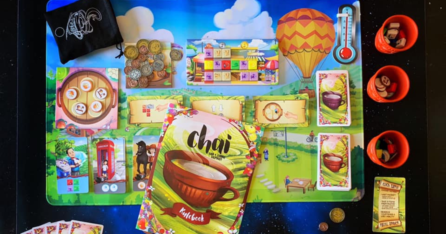 Chai High Tea (Reprint & Expansion) by Steeped Games CHAI PLAYMAT