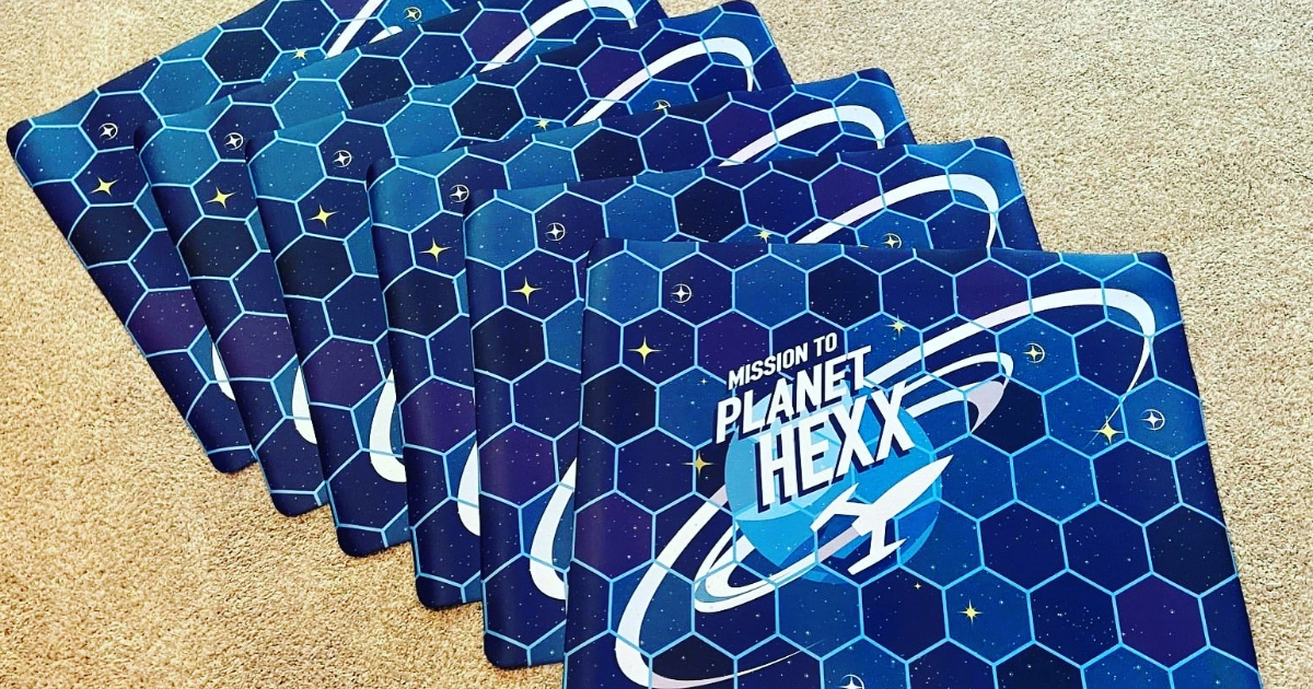 Mission to Planet Hexx! 2.0 - Kickstarter Edition by Move Rate 20 Games -  Individual Player Play Mat (ADD ON) - Gamefound