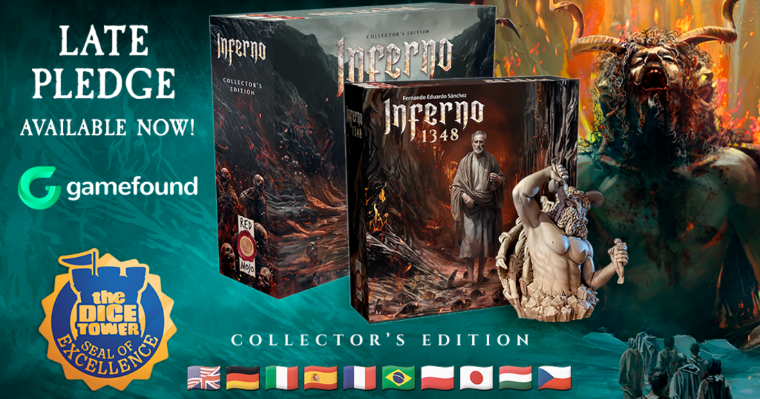 Inferno 1348 Deluxe & Inferno Deluxe Reprint by Red Mojo Games