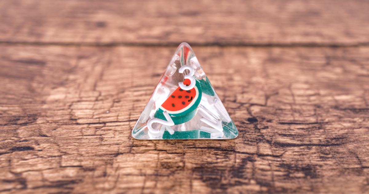 Fruit Dice by NANJIAN Games Water Melon Dice Set Gamefound