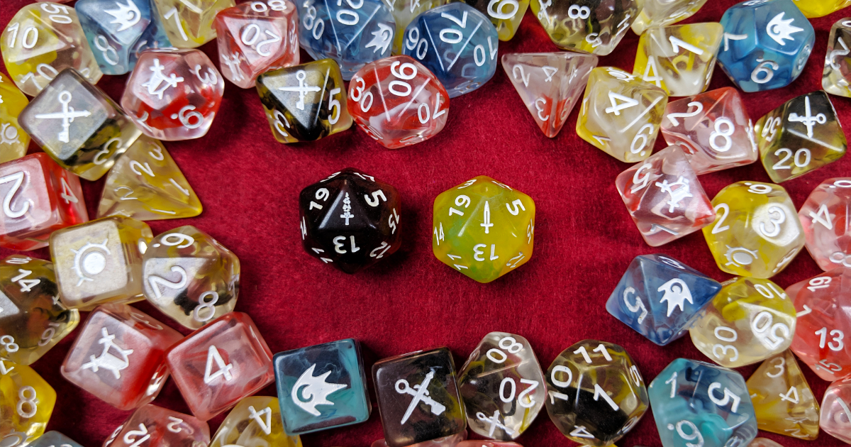 RPG Character Classes Dice Sets by Dice Adventures Gamefound