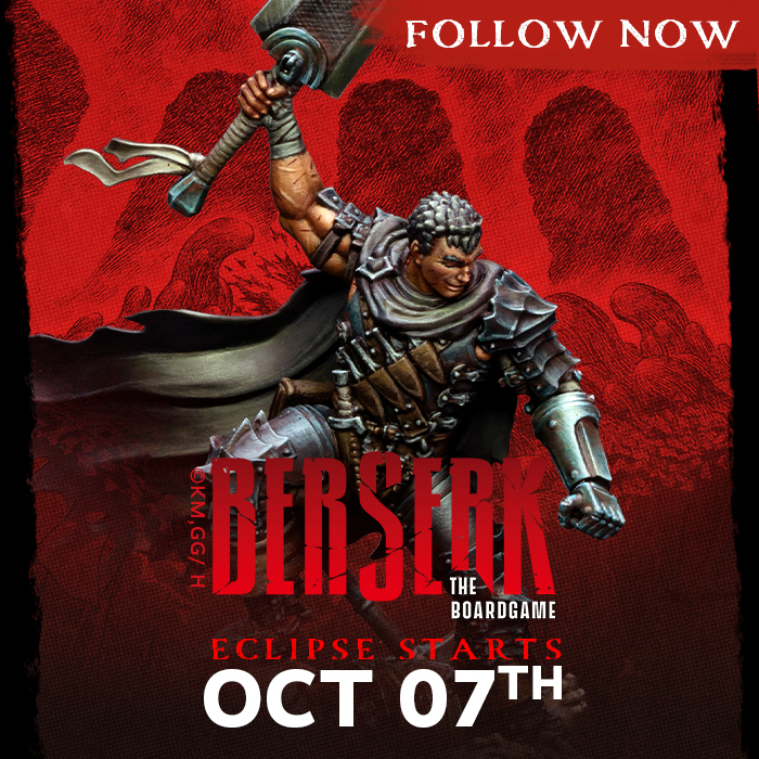 ポスター Berserk F6 board 8sets (all new) Berserk Exhibition Art Board Type H Guts and Casca F6 Canvas