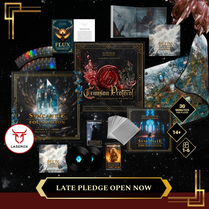 Project Protocal Game SYNCANITE FOUNDATION: Reprint + CRIMSON PROTOCOL Gameplay Expansion by ...