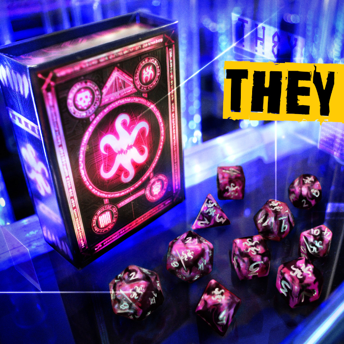Elder Dice: THEY Polyhedral Set