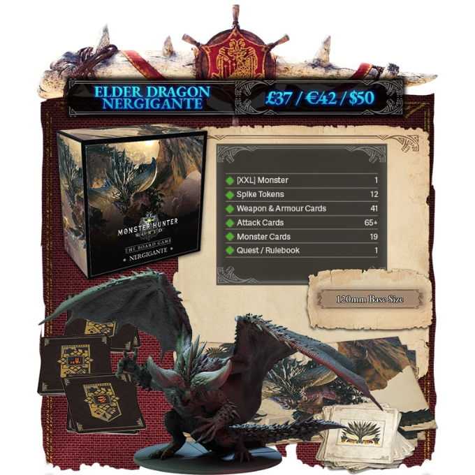 Monster Hunter World: The Board Game by Steamforged Games - Last Chance  Nergigante Expansion - Gamefound