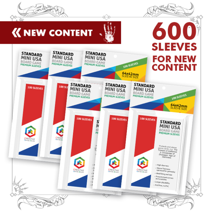 6x Sleeve Packs for NEW CONTENT