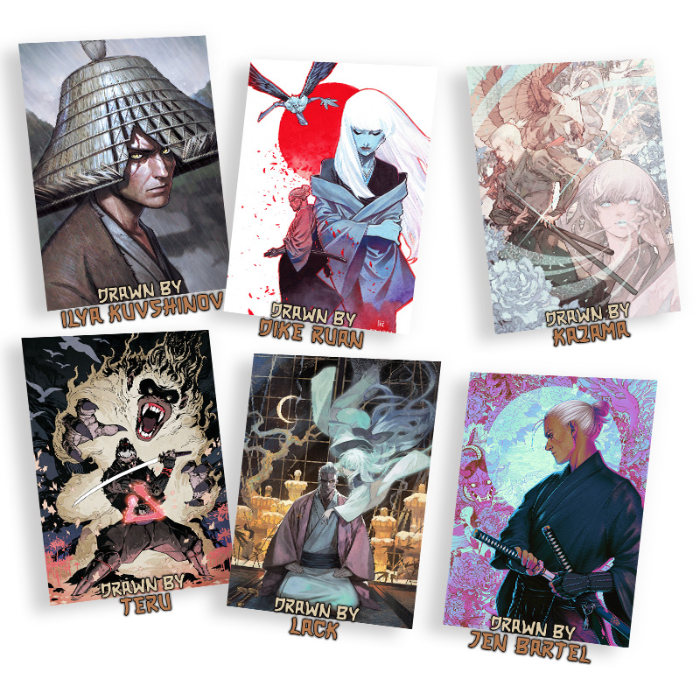 The Witcher: Ronin - A Hard Copy Collector's Edition Manga by Go On Board -  6 fine art posters (45 x 33 cm) with the variant artworks - Gamefound